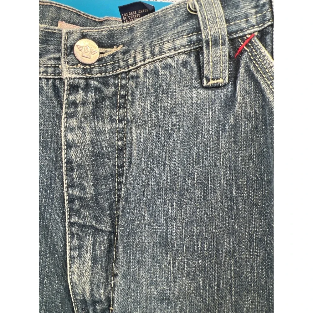 Pure Playaz Carpenter Jeans Mens 38x31 Blue Double‎ Knee Baggy Y2K Streetwear